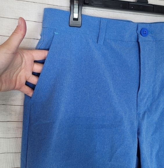 VINEYARD VINES 8 Inch Textured Performance Breaker Shorts in Mirage Blue, sz 32 - Picture 2 of 11